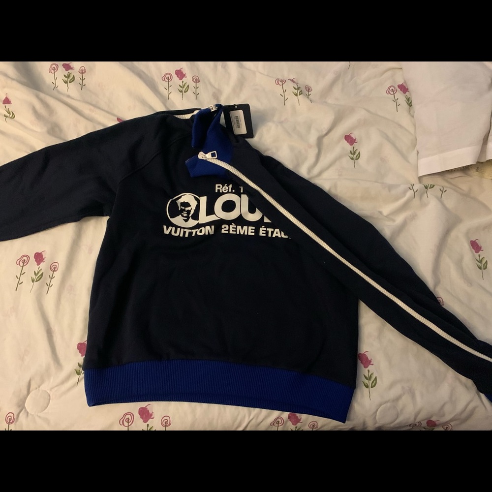 LOUIS PRINTED MULTI ZIPPED SWEATSHIRT